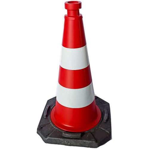 Pachołek drogowy 50cm U-23c | PCV, 2,8 kg, odblaskowy - Pachołki drogowe